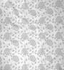 Grey Floral Poly Cotton 5 Ft Semisheer Eyelet Window Curtains (Set of 4)