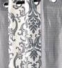 Grey Traditional Polyester 7 Ft Semisheer Eyelet Door Curtains (Set of 2)