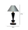 Grey Shade Table Lamp With Metal Base