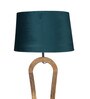Montage Grey Iron Shade Club Floor Lamp With Wood Base