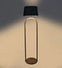 Vrikshya Grey Iron Shade Club Floor Lamp With Wood Base