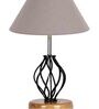 Grey Shade Table Lamp With Shade Table Lamp With Wood & Iron Base