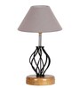 Grey Shade Table Lamp With Shade Table Lamp With Wood & Iron Base