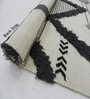 Grey Shag Wool Hand Woven Carpet