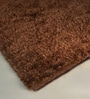 Brown Flurry Yarn Reversible 5x 3 Feet Carpet