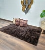 Brown Flurry Yarn Reversible 5x 3 Feet Carpet