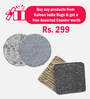 Grey Shaggy Polyster 3 x 5 Feet Hand Tufted Carpet