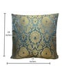 Grey Silk blend Banarasi Brocade Floral 16x16 inches Cushion Covers (Set of 2)