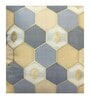 Grey Silk blend Honeycomb Brocade 16x16 inches Cushion Covers (Set of 2)