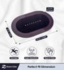 Grey Slogan Rubber 16x24 Inches AntiSkid Bath Mat