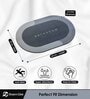 Grey Slogan Rubber 24x16 Inches AntiSkid Bath Mats (Pack of 2)