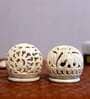 Grey Soapstone (Set of 2) Table Tealight Holder With Candles