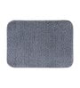 Grey Solid Polyester 24x16 Inches AntiSkid Bath Mat