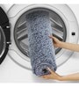 Grey Solid Polyester 28x20 Inches Anti Skid Bath Mat