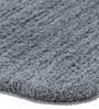 Grey Solid 100% Polyester 23.6x15.7 Inches AntiSkid Bath Mat