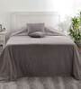 Grey Solid 110 TC Cotton Single Bed Cover