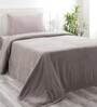 Grey Solid 110 TC Cotton Single Bed Cover
