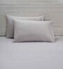 Grey Solid 144 TC 100% Cotton  Double Bedsheet with 2 Pillow Covers