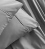 Grey Solid 144 TC 100% Cotton  Queen Bedsheet with 2 Pillow Covers