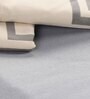 Grey Solid 144 TC 100% Cotton King Sized Bed Sheets with 2 Pillow Covers