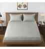 Grey Solid 144 TC Cotton King Fitted Bedsheet Bedsheet 2 Pillow Shades Collection
