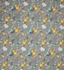 Grey Astract 144 TC Polyester King Bedsheet With 2 Pillow Covers