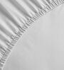 Grey Solid 200 TC 100% Cotton Queen Sized Fitted Bed Sheets with 2 Pillow Covers