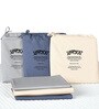 Grey Solid 200 TC 100% Cotton Queen Sized Fitted Bed Sheets with 2 Pillow Covers