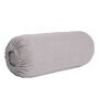 Grey Solid 200 TC Blended Jacquard 2 Bolster Covers