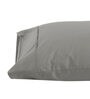 Grey Solid 200TC Cotton 20 x 30 Inches Pillow Covers (Set of 2)