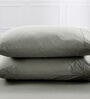 Grey Solid 200TC Cotton 20 x 30 Inches Pillow Covers (Set of 2)