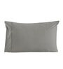 Grey Solid 200TC Cotton 20 x 30 Inches Pillow Covers (Set of 2)