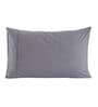 Grey Solid 200TC Cotton 20x30 Inches Pillow Covers (Set of 2)