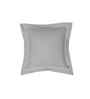 Grey Solid 300 TC Cotton 2 Pillow Case Euro Set