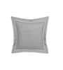 Grey Solid 300 TC Cotton 2 Pillow Case Euro Set