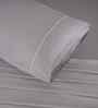 Grey Solid 300 TC Cotton King Size Bed Sheet with 2 Pillow Covers 24 Collection