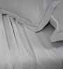 Grey Solid 300 TC Cotton King Size Bed Sheet with 2 Pillow Covers 24 Collection