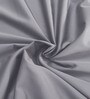 Grey Solid 300 TC Cotton Single Bed Sized Bed Sheets With 1 Pillow Cover
