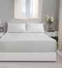 Grey Solid 300 TC Tencel King Size Bed Sheet with 2 Pillow Covers 24 Collection