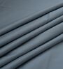 Grey Solid 400 TC Cotton Satin Superking Size Bedsheet With 2 Pillow Covers