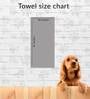 Grey Solid 450 GSM Microfiber Pet Towel (M)