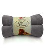 Grey Solid 450 GSM Microfiber Pet Towel (S)