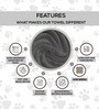 Grey Solid 450 GSM Microfiber Pet Towel (S)