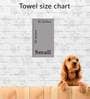 Grey Solid 450 GSM Microfiber Pet Towel (S)