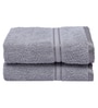 Grey Solid 500 GSM Cotton Hand Towels (Set of 2)