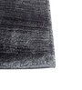 Grey Solid Bamboo Silk 6 ft X 9 ft Hand Woven Carpet
