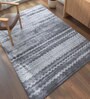 Grey Solid Bamboo Silk 6 ft X 9 ft Hand Woven Carpet