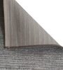 Grey Solid Blended Linen 3 ft x 5 ft Machine Made Carpet