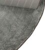 Grey Solid Blended Linen 3 ft x 5 ft Machine Made Carpet