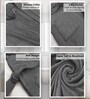 Grey Solid Caldezonia Microfiber Women Bath Robe With Slippers